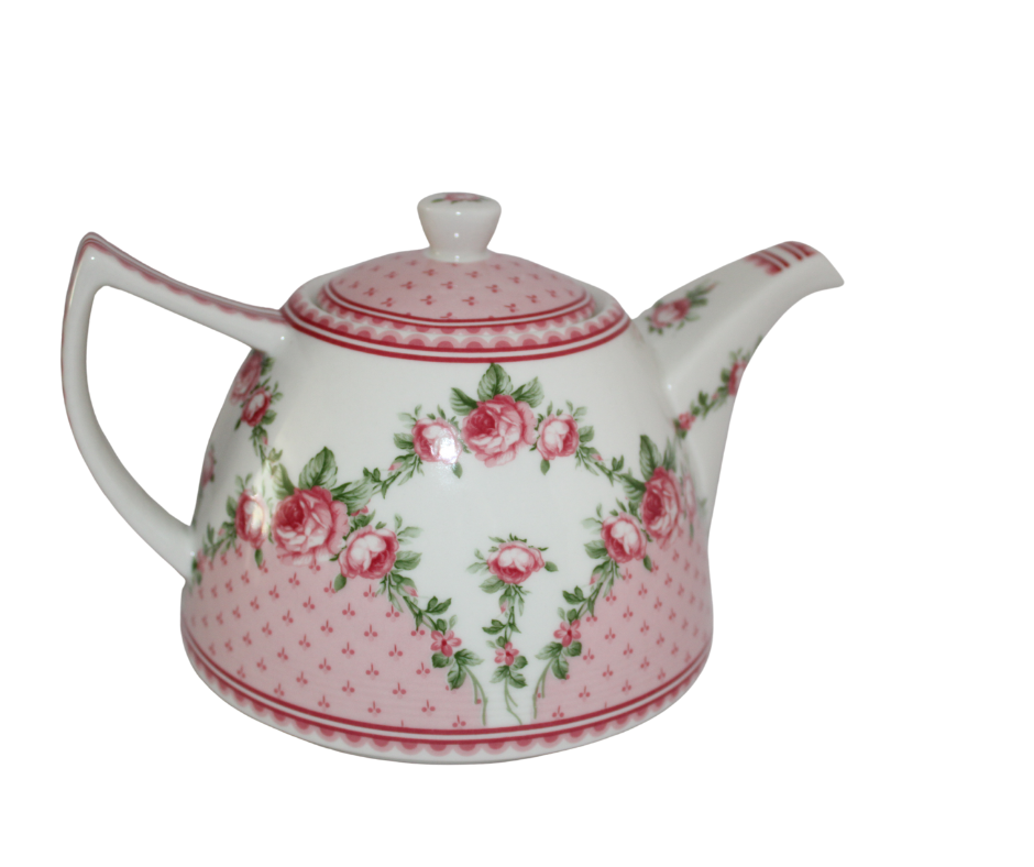Orchid Designs Vintage Rose Tea Pot