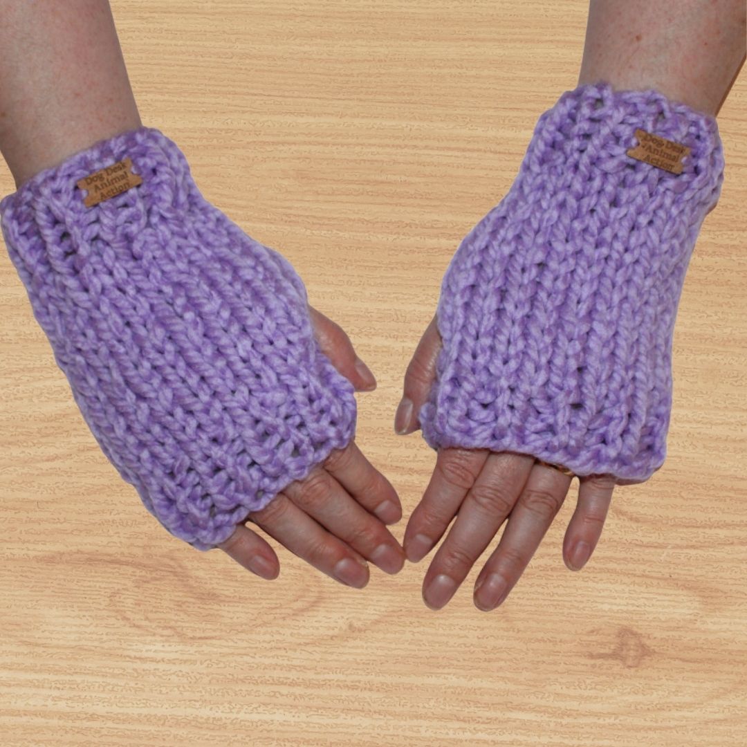 Lupin Dog Desk Knits Hand Warmer Gloves