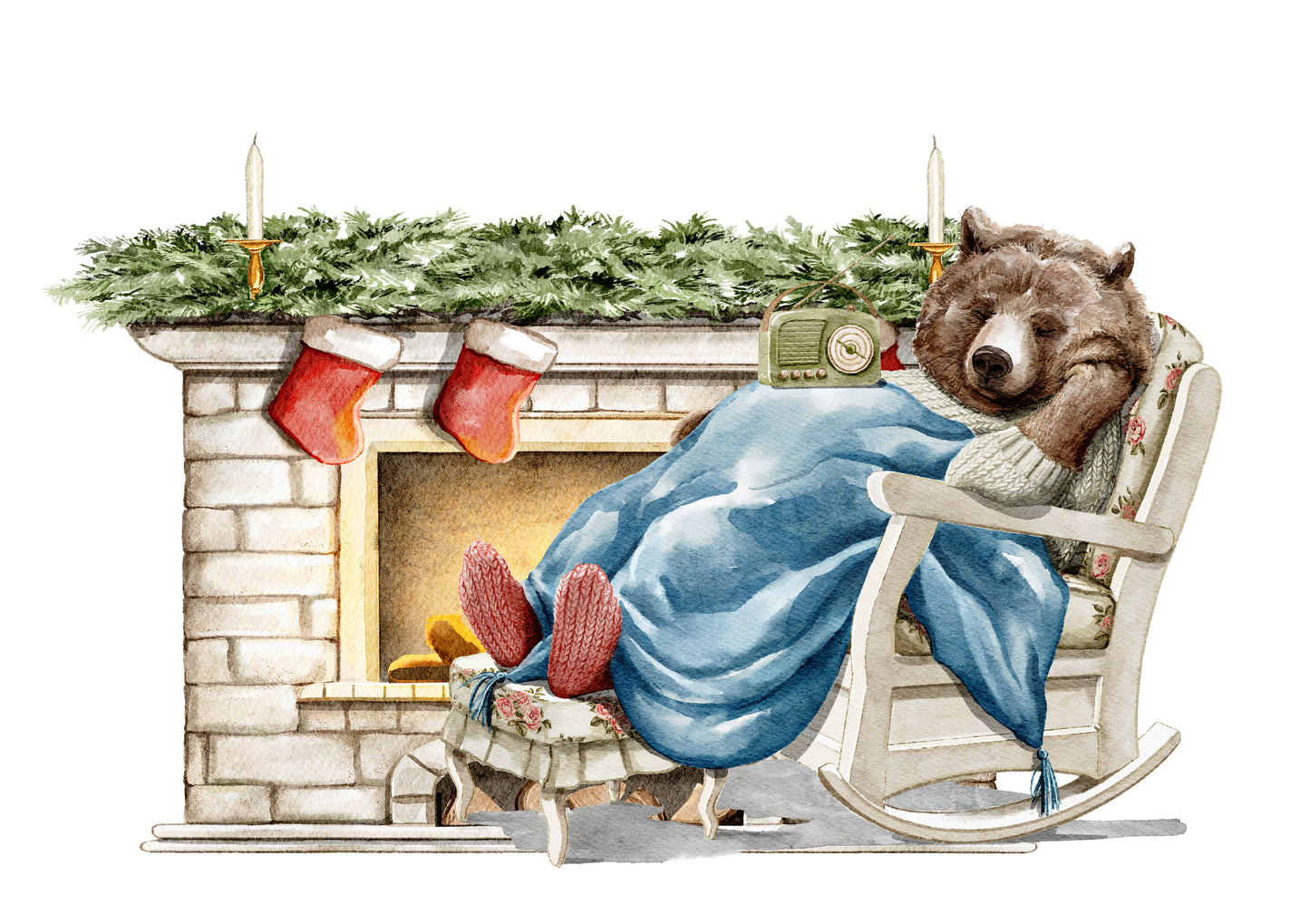 Dog Desk Pyjama Day Deluxe Christmas Card