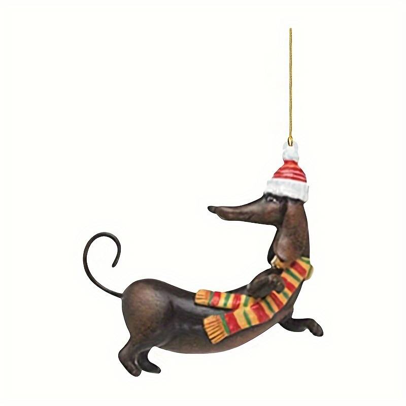 Dachshund Christmas Tree Hanging Ornament