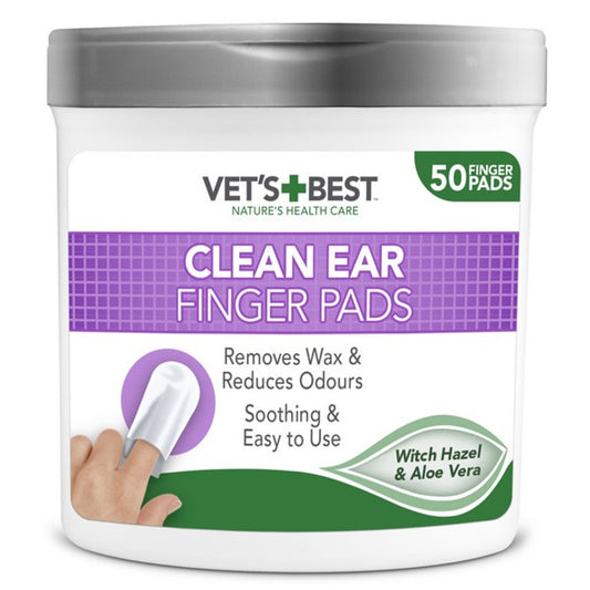 Vet's Best Clean Ear Finger Pads Dog Ear Cleaning (50 Pads)