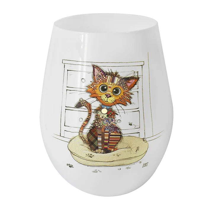 Bug Art Kimba Kitten Stemless Glass