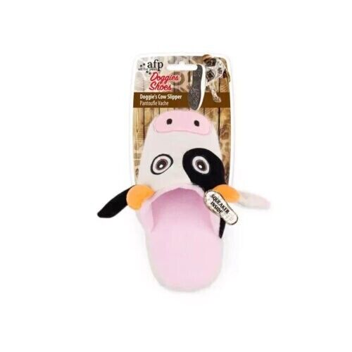 All For Paws Doggy's Slipper Dog Toy Cow