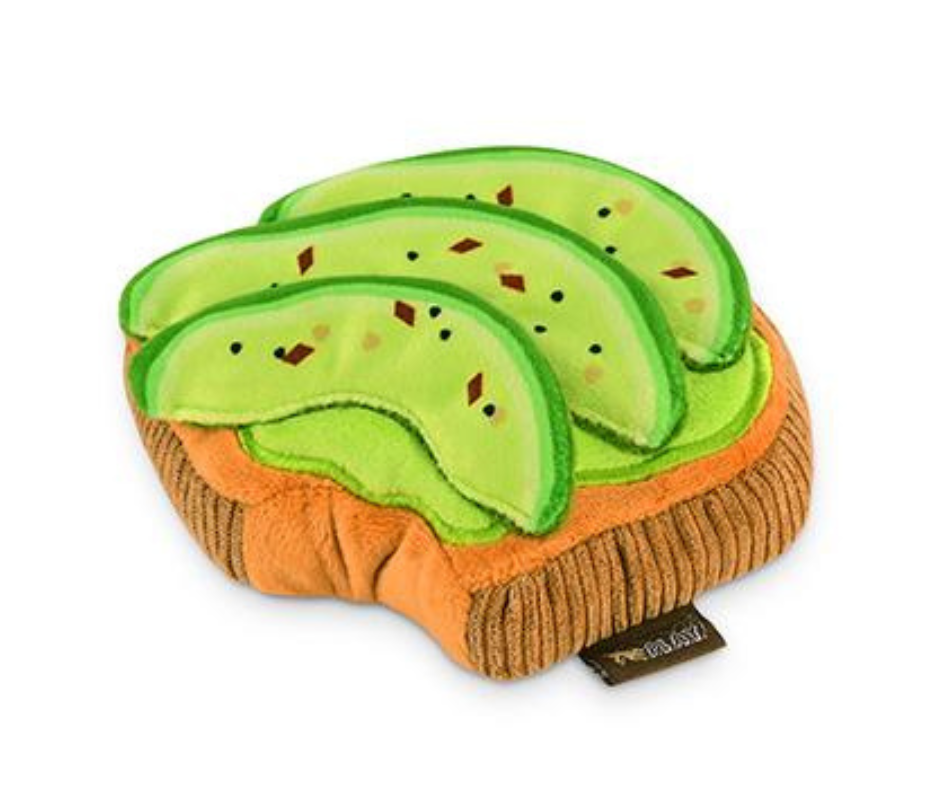 Barking Brunch Avocado Toast Dog Toy