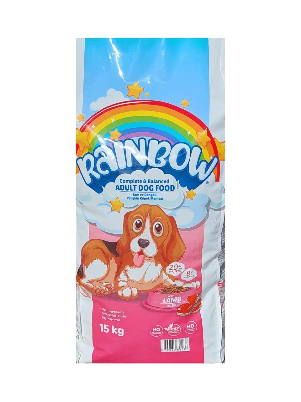 Rainbow Lamb Meat 15 kg Adult Dog Food
