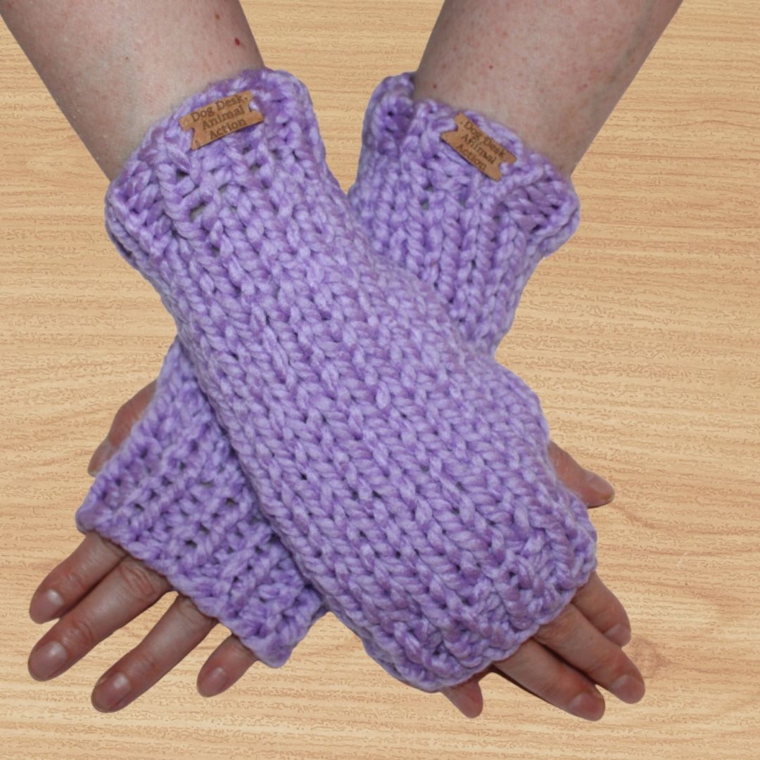 Lupin Dog Desk Knits Arm Warmer Gloves