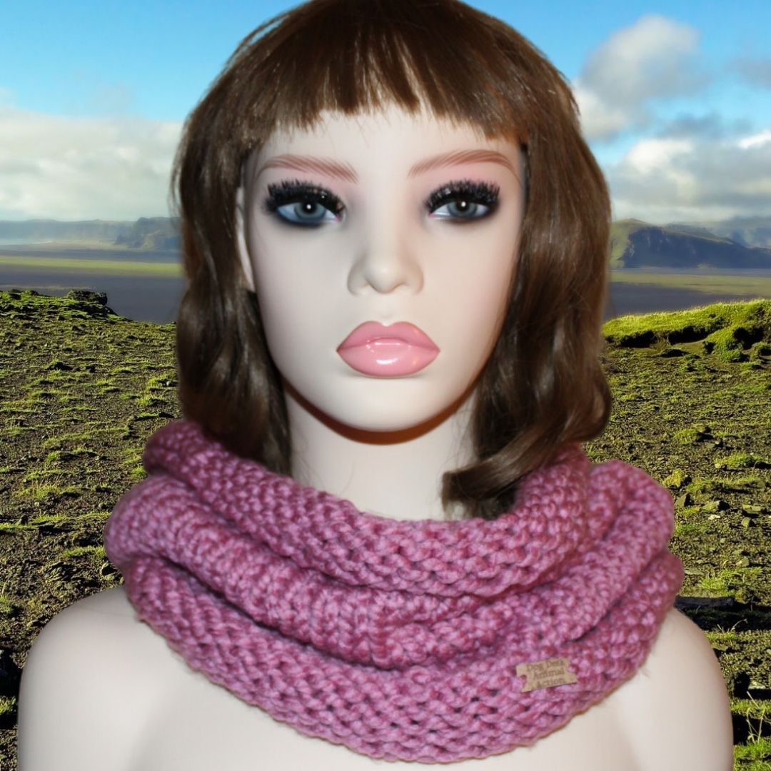 Rose Dog Desk Knits Cowl Neck Warmer