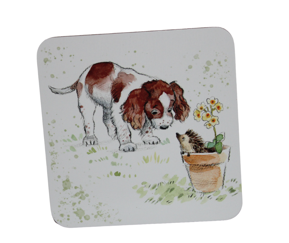 Paper Shed Set Of Six Quality Dog Themed Coasters