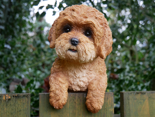 Hanging Puppy Dog Climbing Garden Sculpture Ornament