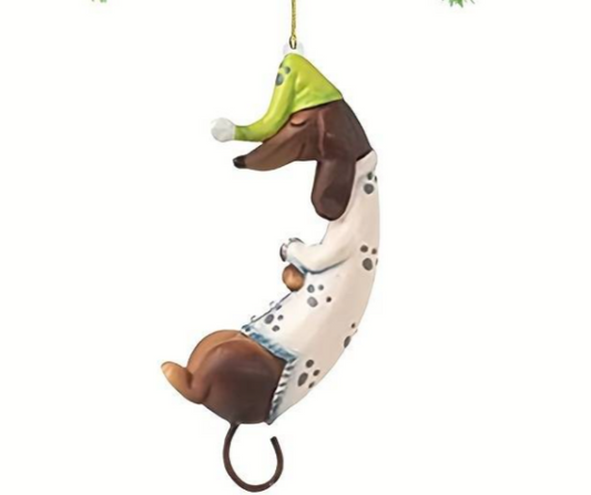 Dachshund Christmas Tree Hanging Ornament