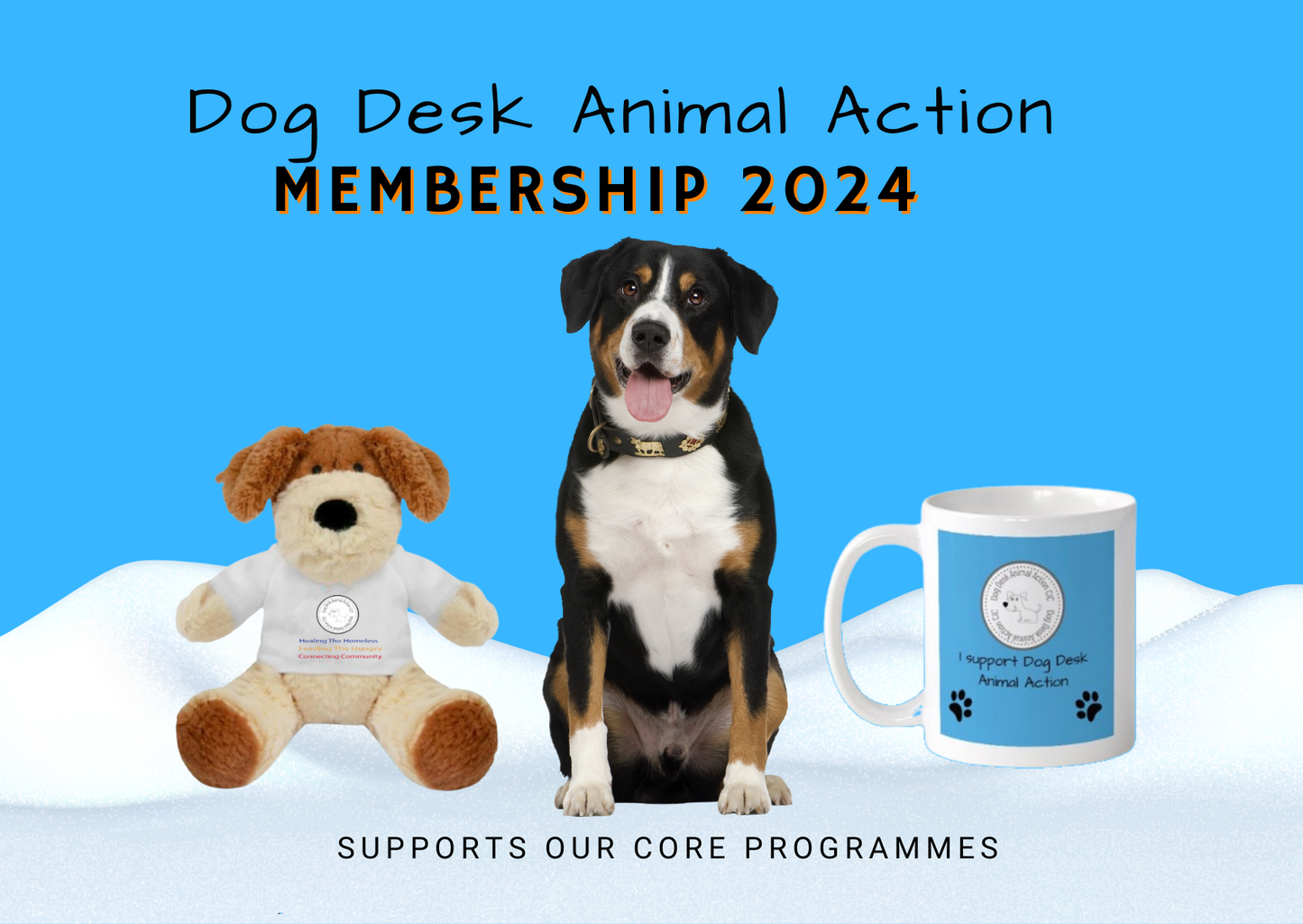 Dog Desk Animal Action Membership