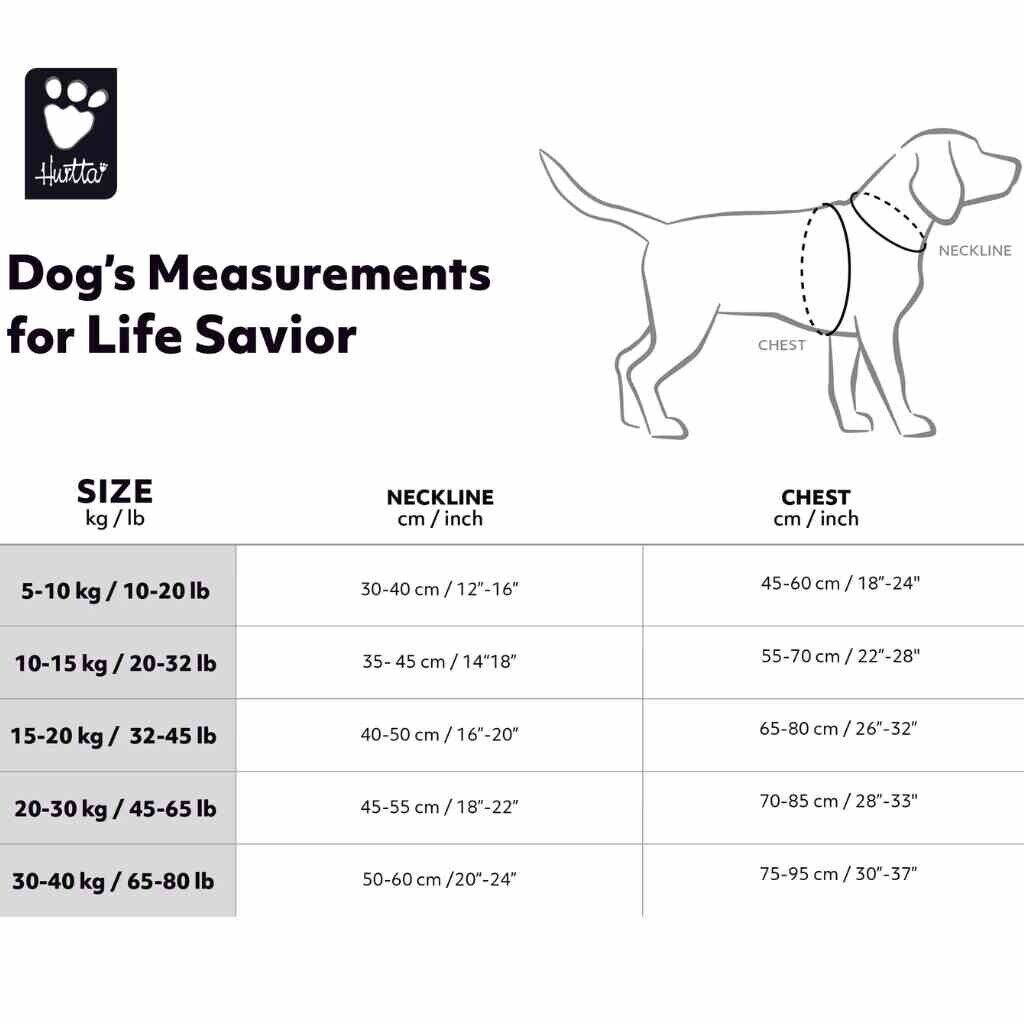 Hurtta Lifesaver Eco Dog Lifejacket Swimming Hydrotherapy Boating