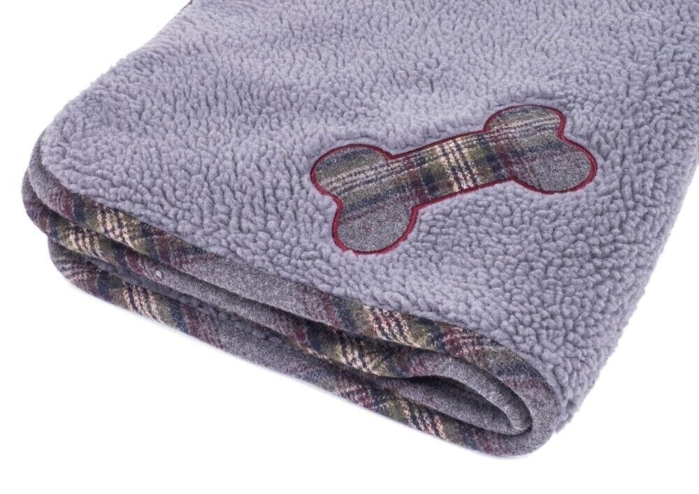 Petface Grey Tweed Dog Comforter Blanket