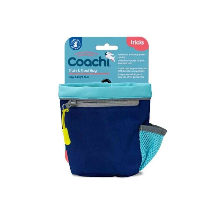 CoA Coachi Train & Treat Dog Bag Navy & Light Blue
