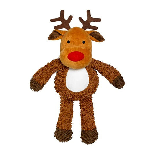 Large Plush Moppy Reindeer Christmas Dog Toy