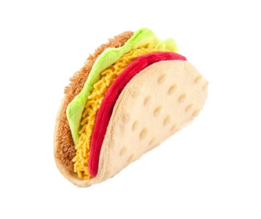 Taco Plush Dog Toy