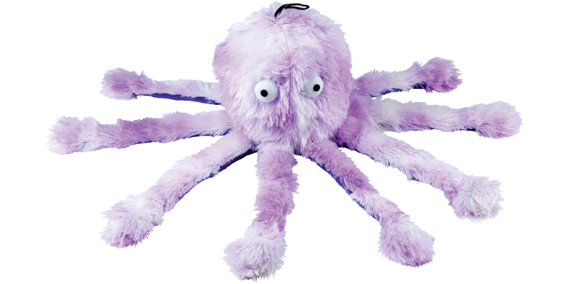 Purple Baby Reef Octopus Dog Toy