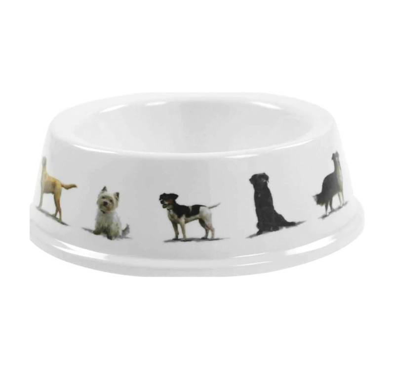 Dog Bowl Decorated With Dogs Westie Labrador Collie & More