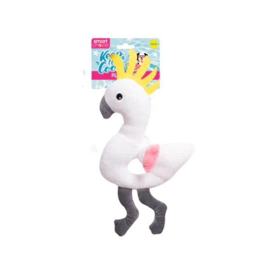 Cockatoo Plush Dog Toy With Squeaker