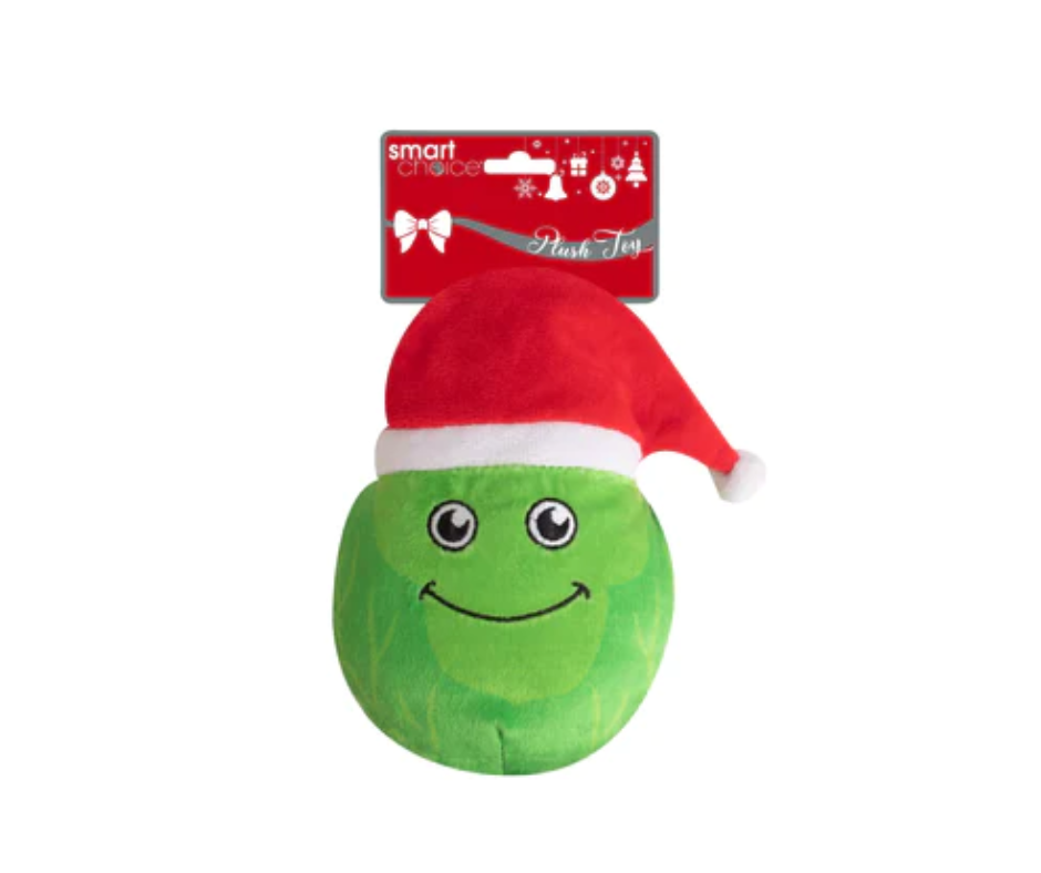 Plush Squeaky Christmas Sprout Dog Toy