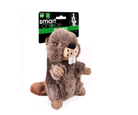 Squeaky Beaver Plush Woodland Animal Dog Toy