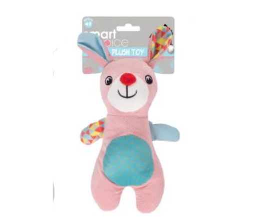Small Dog And Puppy Plush Rabbit With Squeaker Dog Toy