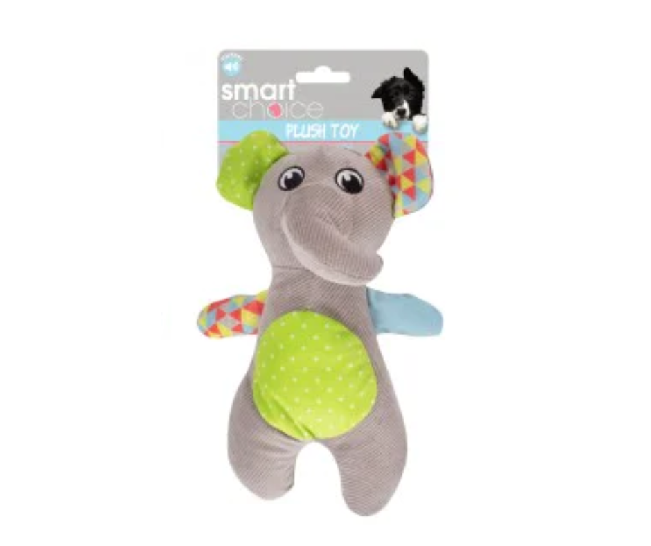 Small Dog And Puppy Plush Elephant With Squeaker Dog Toy