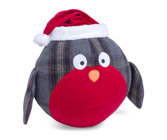 Tweed Christmas Robin Dog Toy
