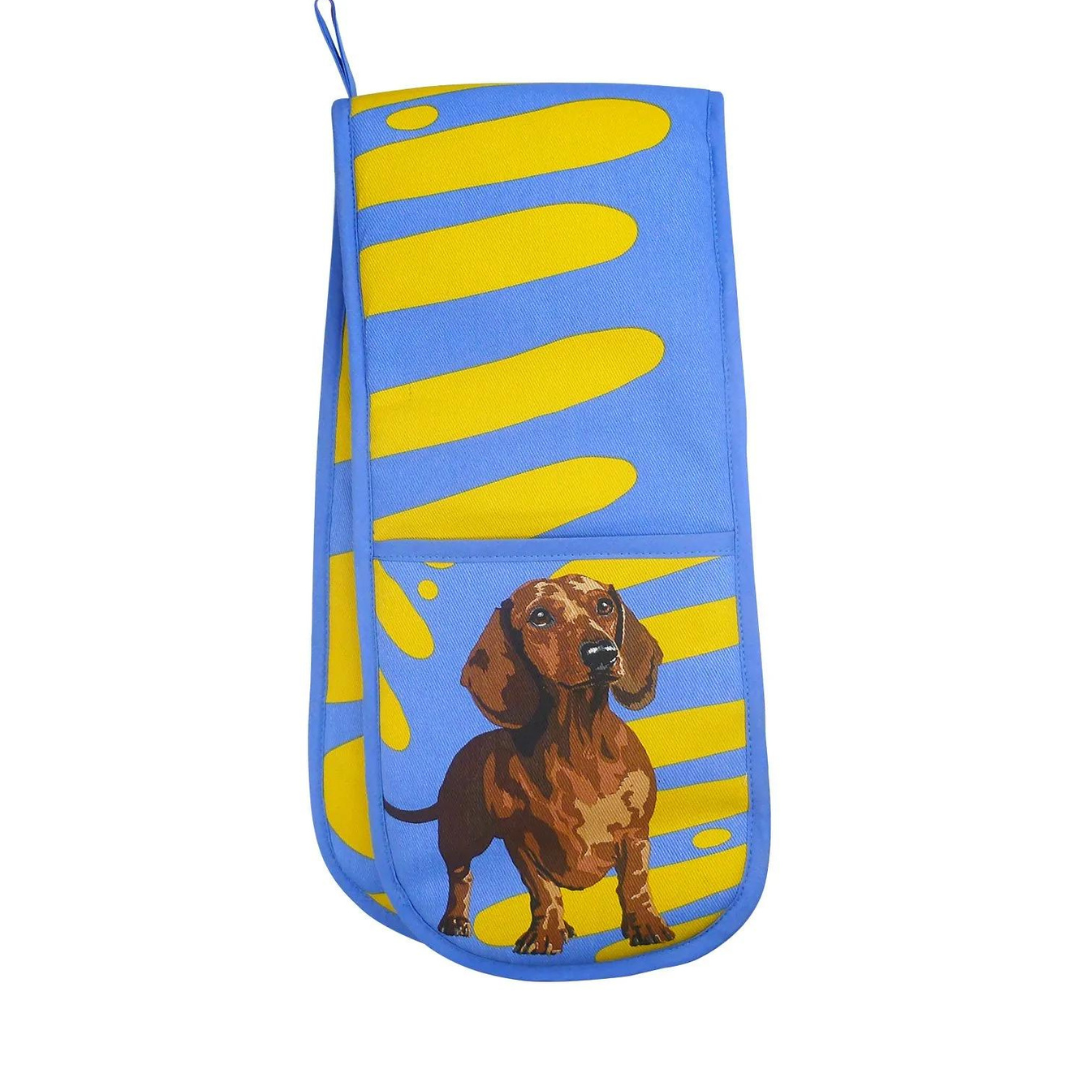 Dachshund Double Oven Glove