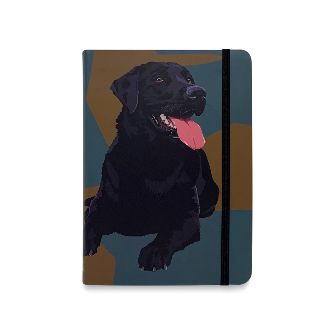 Black Labrador Flexible Notebook