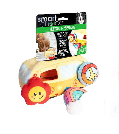Hide And Seek Campervan Dog Toy