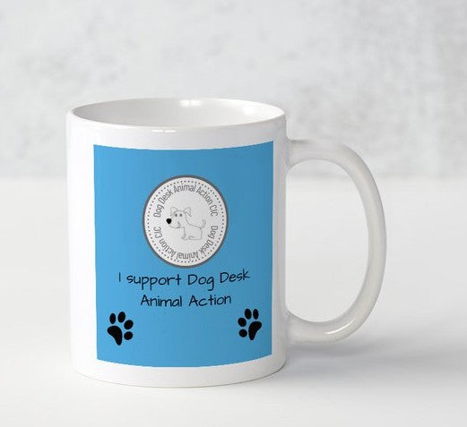 Dog Desk Animal Action Supporter Mug