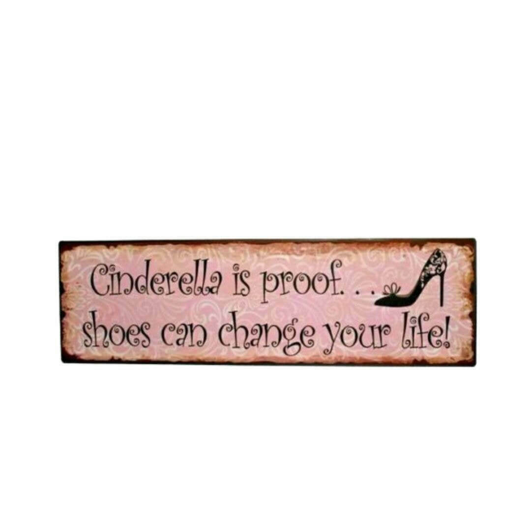 Cinderella Is Proof Shoes Can Change Your Life Metal Sign