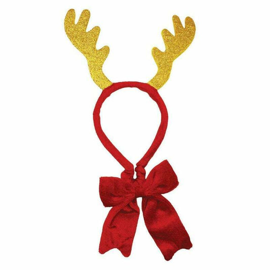 Sparkly Dog Christmas Deer Antlers