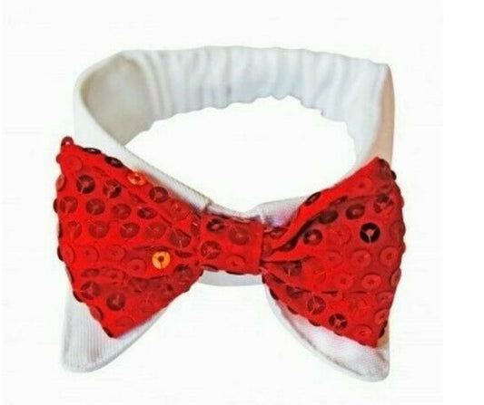 Pet London Sequin Encrusted Holiday Dog Bow Tie