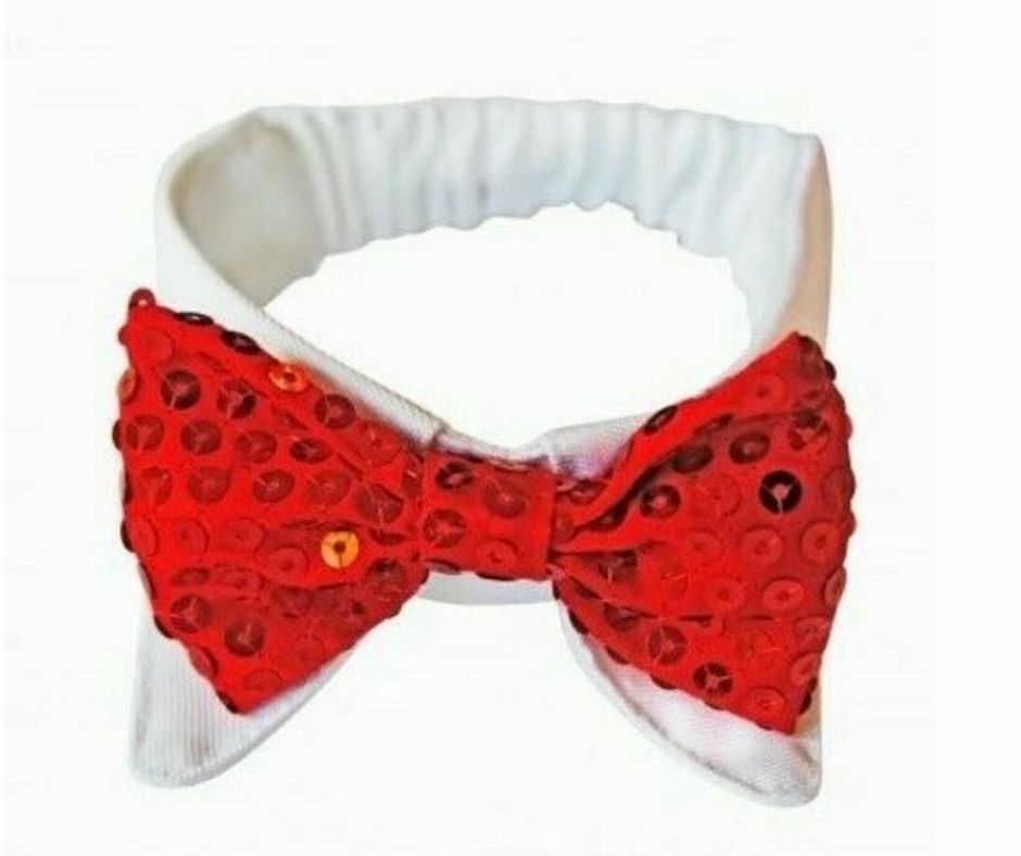 Pet London Sequin Encrusted Holiday Dog Bow Tie