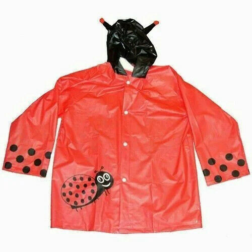 Children's Shower Proof Ladybird Raincoat
