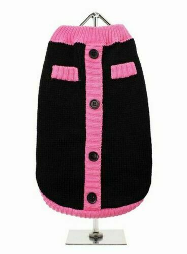 Black & Pink Mod Dog Jumper Sweater