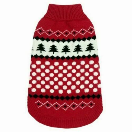 Animate Snowflake Christmas Polo Neck Dog Jumper